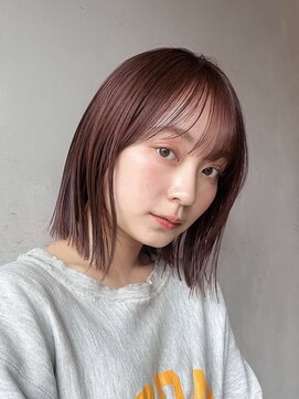 アンアミ シブヤ(Un ami shibuya) 【Un ami】結べるボブ/ぱつっとボブ/ピンクブラウン 寺村佳乃