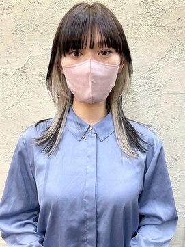 ヒート バイ アンカットラウンジ 渋谷(HEAT by UNCUT&LOUNGE) ホワイトベージュ/インナーカラー/ケアブリーチ/ホワイトカラー