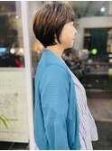大人可愛い30代40代50ショートボブショート丸みショート