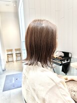 カームバイリベルタ(calm by Re:berta)&nbsp;結べる長さの外はねボブ/切りっぱなし/ベージュ/上大岡calm