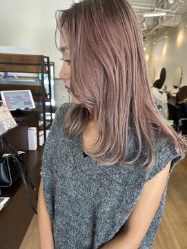 ラック 津田沼(LUCK) 切りっぱなしボブ/エアリーロング/美髪/ピンクブラウン/津田沼