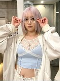 ホワイトヘアー/ホワイトカラー/ホワイトピンク/ハイトーン