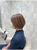 白髪ぼかし/白髪改善カラー/ショート/透明感カラー/脱白髪染め