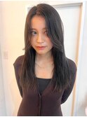 髪質改善　ストレート　顔周りカット　透明感カラー　20代30代