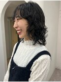 ミディアムレイヤーパーマ
