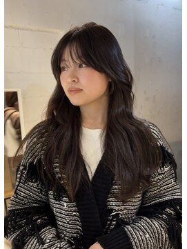 コフィー バイ メルト 吉祥寺(cofy by melt) 【中澤彩乃】レイヤーカット韓国風ヘアダークブラウン暗髪吉祥寺