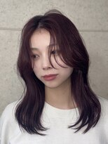 ステイゴールド(STAYGOLD)&nbsp;ミディアムレイヤー 韓国ヘア レッドブラウン 髪質改善カラー