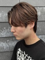 ヒュイル バイ ニアウ(Hwyl by Niau) メンズマッシュセンターパートスパイラルパーマニュアンスパーマ