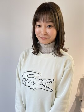 ソーソー(SoSo) 《SoSo》ミディアム×シースルーバング