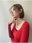 ぱつっとボブ