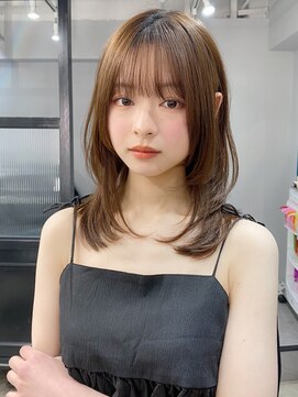 エトラ 渋谷店(etora) 小顔 前髪 レイヤーカット くびれヘア ハイライトカラー"