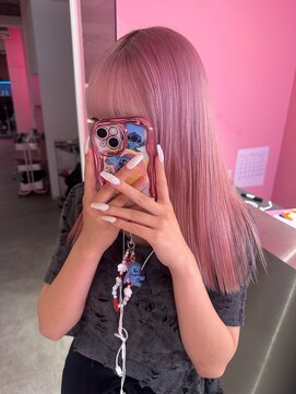 ダズリングディア(Dazzling Deer) ピンク/ピンクベージュ/ストレート/ハイトーン