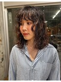 癖毛風レイヤーボブパーマ