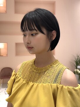 ティディ(Tidi) ミニボブ/ショートボブ/レイヤーボブ/ハニーブラウン/豊中庄内