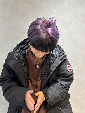 フォト イケブクロ(foto IKEBUKURO) 冬のハイトーンに◎1ブリーチで叶う艶っぽ葡萄パープル