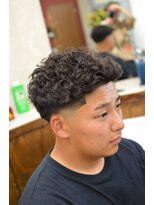 ラフカッターズZ 町田店 テーパーフェードパーマ【町田/理容室/床屋/顔剃り】