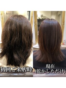 ルフール(ref-le) 広がりまとまらない髪も、美髪矯正で自然なレイヤースタイルに…