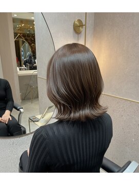 シー バイ ロンド 新宿(Sea by Lond) くびれボブ/レイヤーボブ/グレージュ