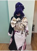 成人式・大人女子・夜会巻き・アップ・着付・クラシック・七五三
