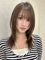アイトーキョーエス 渋谷(AI TOKYO S)&nbsp;ミルクティーブロンド/ダークブルー/デジタルパーマ/渋谷