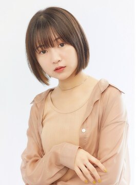 フォンズ(FONS) ナチュラルストレート ショートボブ 20代 30代 モテ髪カタログ