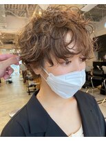 【SATOSHI】ウルフ卒業＊くるくるショートパーマ