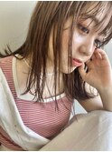 Emma ecole キャラメルベージュ 鎖骨ミディアム 小顔 by.高橋