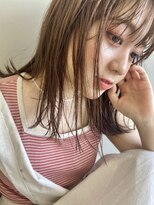 エマエコル(Emma ecole)&nbsp;Emma ecole キャラメルベージュ 鎖骨ミディアム 小顔 by.高橋