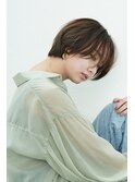 【uta 浮田】ミストバングナチュラルショート×フォギーベージュ