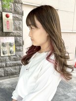 ヘアーライズ 池袋東口店(hair RISE) ピンクカラー◆ベージュインナーカラーピンク