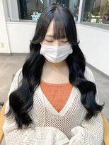 ミョンシル&nbsp;韓国風ロングレイヤー/ブルーブラック