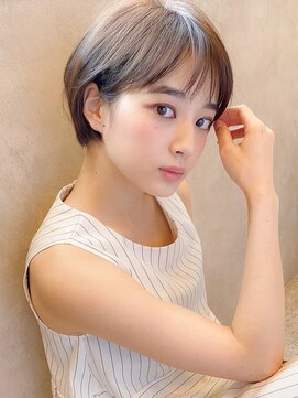 アグ ヘアー デン 新潟江南区店(Agu hair den) 《Agu hair》小顔かわいい耳かけショート