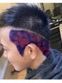 ヘア プロデュース アップス ティ(hair produce UP's t)&nbsp;動物好きのお客様からのご要望で肉球描いてみました＾＾