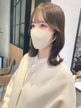 ロンドプロフィール 浦和(Lond profil) 顔まわりカット　オリーブベージュ　韓国　haruhi【浦和】