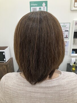 ビーズカラー 鶴岡エスモール店 【B'ｓ】30代40代50代人気◎艶×アッシュブラウン/ミディアム