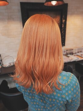 ボアップ(boappu) #オレンジカラー# オレンジベージュ#韓国ヘア# ケアブリーチ