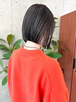 ノエ(noe) 切りっぱなしボブ×地毛風オリーブグレージュ