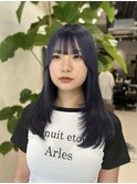 【ami】ネイビーカラー×レイヤーカット