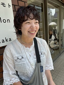 ハマモト マッシュボブ　パーマ