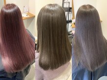 【長くオシャレを楽しむ為に♪髪に優しいダメージレスメニューが豊富】