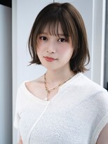 エインアンリー 表参道(AIN.ANLY.) ◯波ウェーブパーマこなれミディアムパーマ薄めバング長めバング