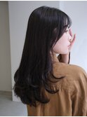 ◆レイヤーカットロング/韓国レイヤー/暗髪/アッシュグレージュ