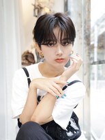 エムスラッシュ 横浜元町店(M.SLASH)&nbsp;黒髪/無造作/前髪パーマ/センターパート/マッシュ/元町