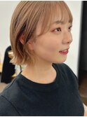 熊本　並木坂　韓国風　ミニボブ　くびれ巻き　ボブアレンジ