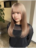 名古屋/栄/ハイトーン/ブリーチ/ベージュ/ブラウン/ルーツカラー