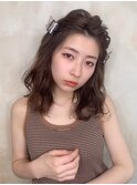 黒髪/クラゲヘアー/オリーブグレー/小顔/ココアベージュ/上尾