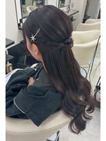 ベルグロー(BELLEGROW)&nbsp;ハーフアップ/お呼ばれヘア/ヨシンモリ