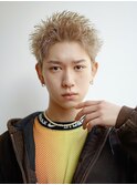 スパイキーショートブリーチカラーアップバング