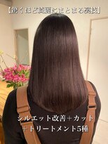 サルファ ヘアデザイン 名古屋 丸の内(S.ALPHA HAIR DESIGN) グレージュ切りっぱなしボブ前髪ありミニボブミルクティベージュ