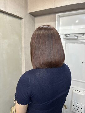 ファビ 渋谷(Fab) くびれヘア/暗めカラー/アプリコットオレンジ/縮毛矯正